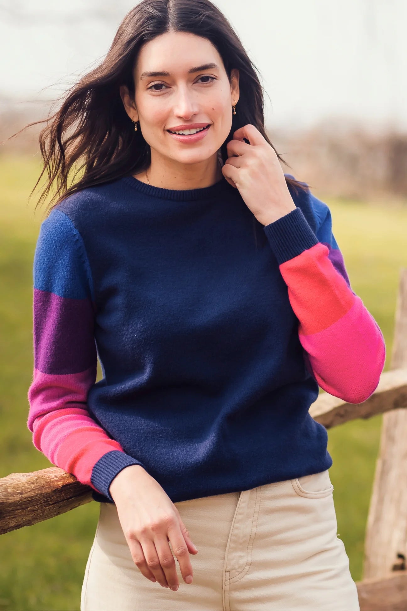 STACEY JUMPER NAVY - SUGARHILL BRIGHTON - AW25