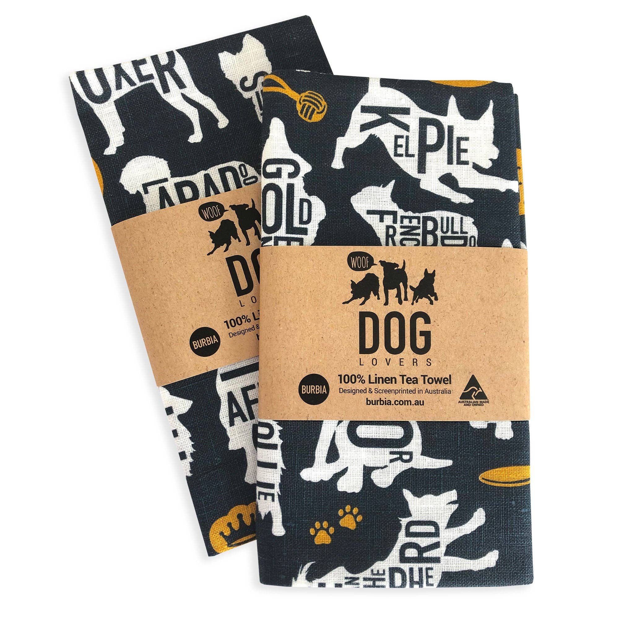 Burbia - Dog Lovers Tea Towel