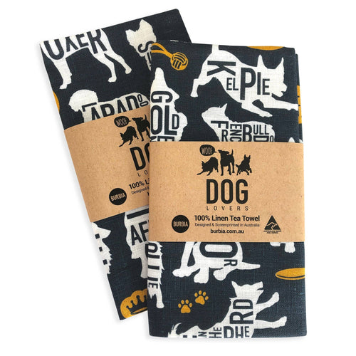 Burbia - Dog Lovers Tea Towel