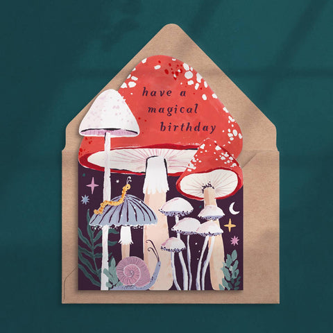 Sister Paper Co. - Mushroom Birthday Card | Magic Mushrooms Card