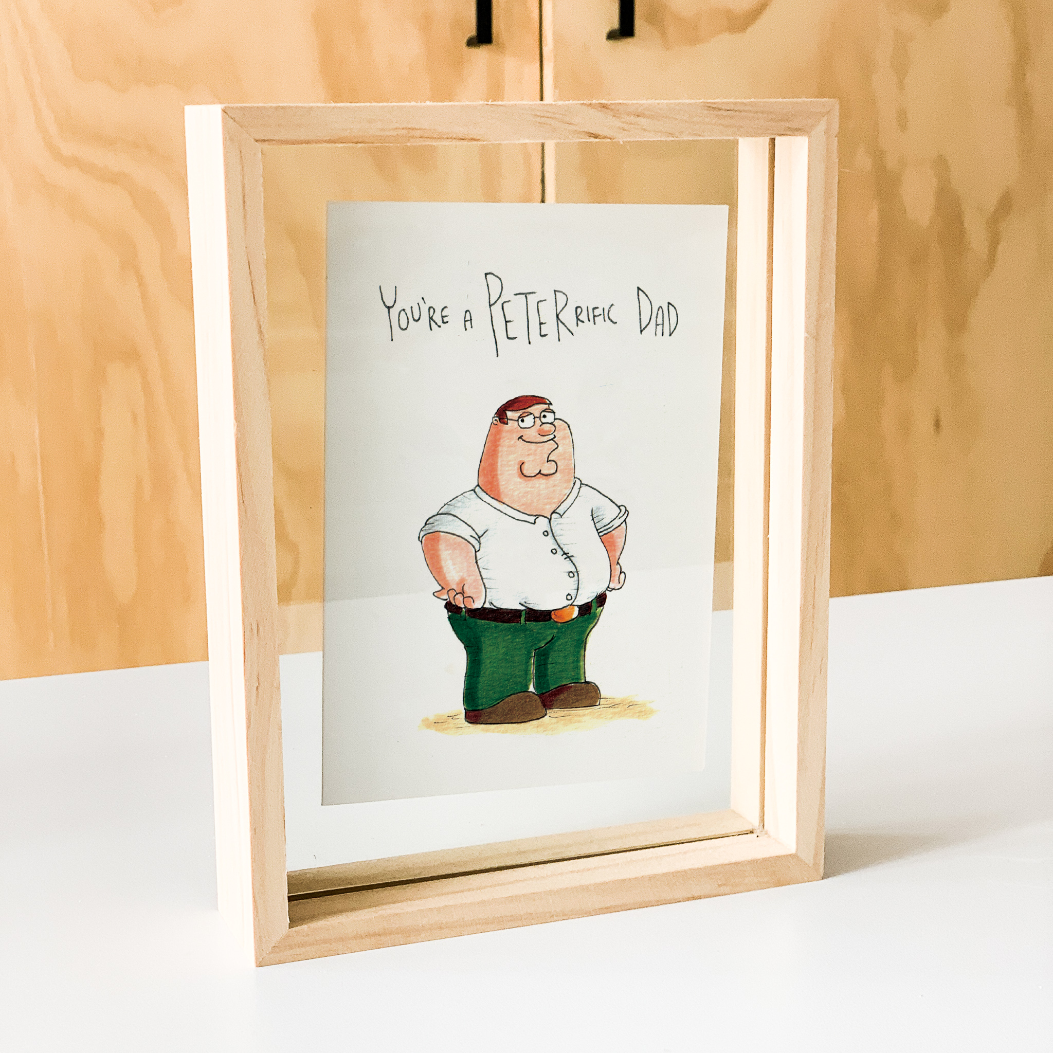 Well Drawn - You're a Peterrific Dad