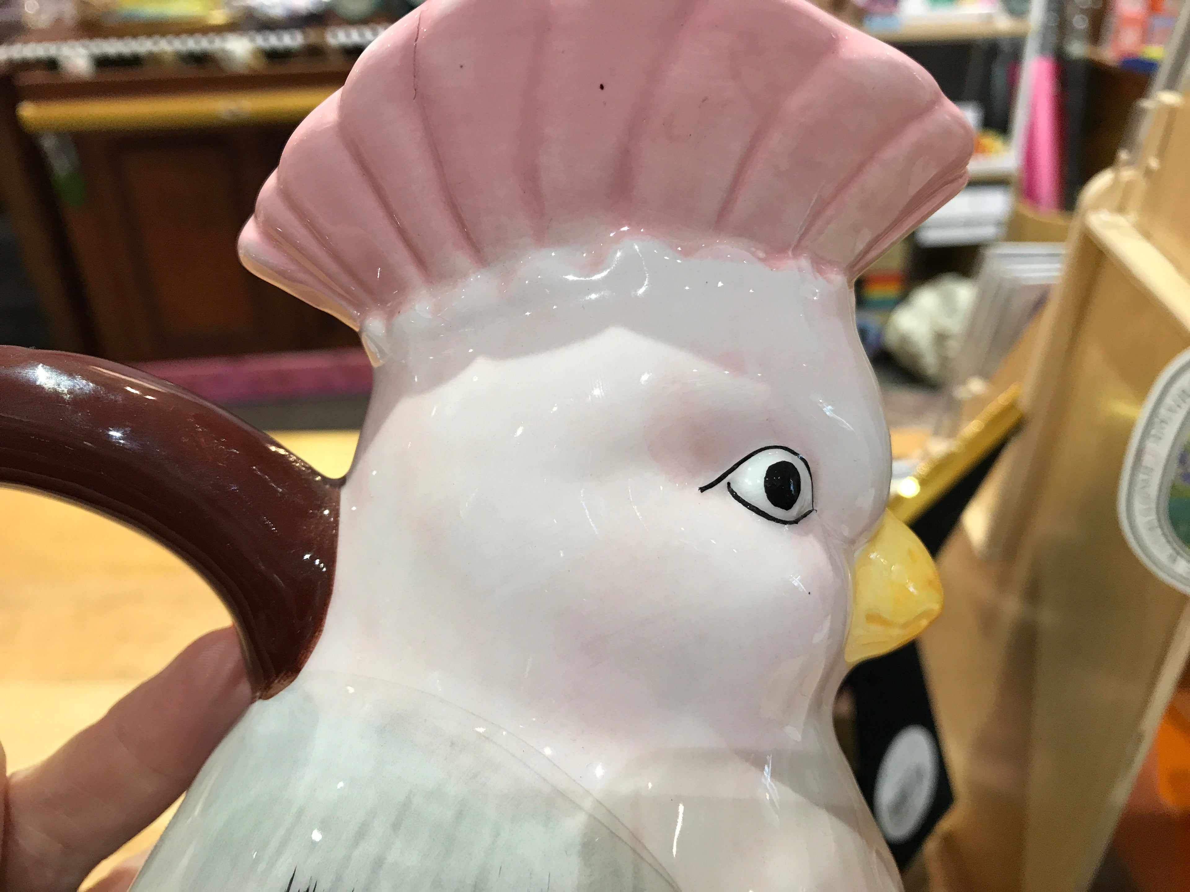 COCKATOO CERAMIC JUG