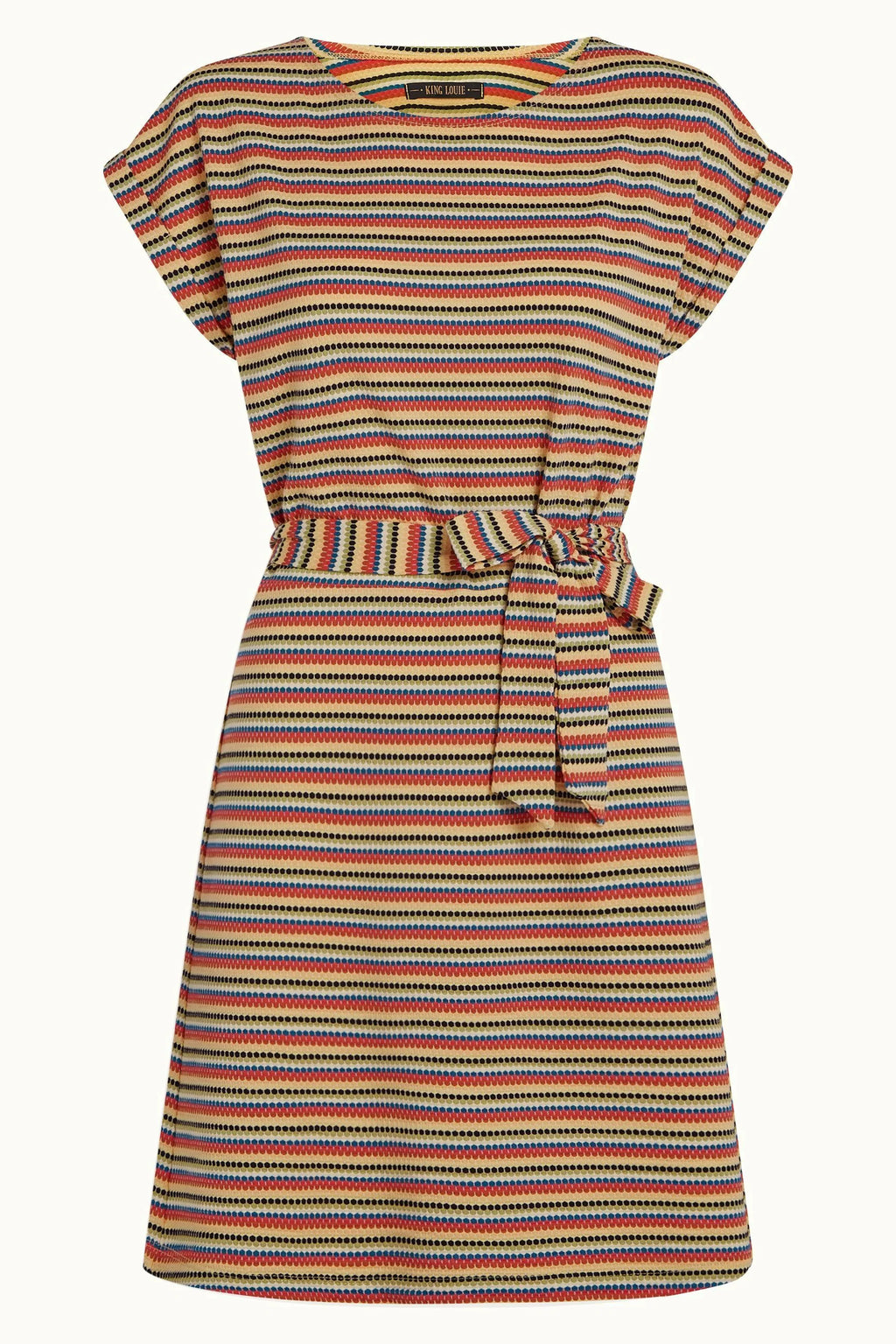 ARIA TUNIC DRESS BEEBOP STRIPE - CUSTARD YELLOW - KING LOUIE