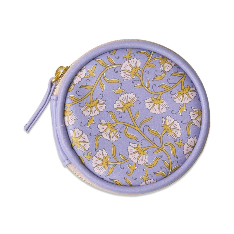 PILL CASE - PURPLE VINTAGE FLORAL