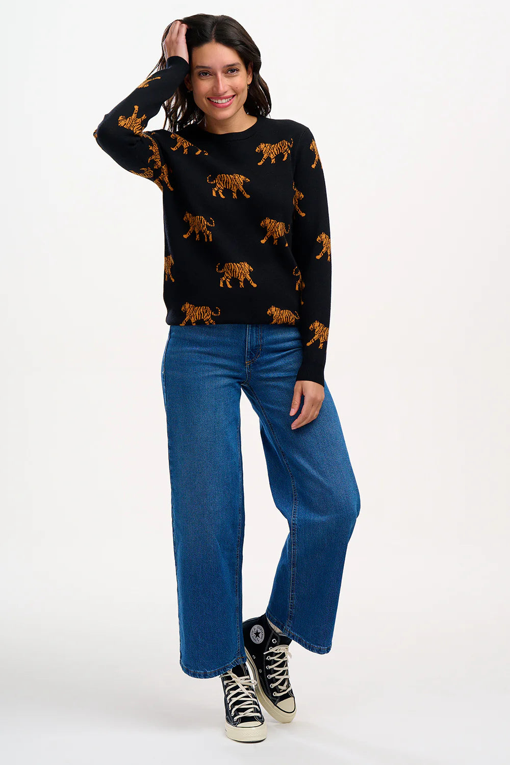 LIZZIE JUMPER BLACK TIGER - SUGARHILL BRIGHTON - AW25