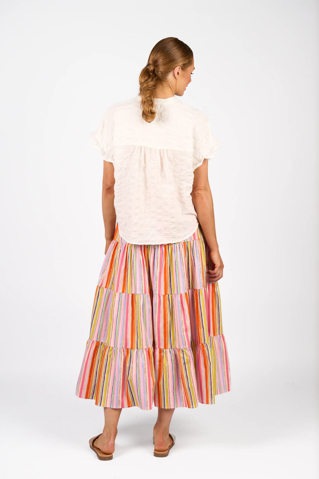 KNEWE - ADDISON TOP - WHITE CHECK