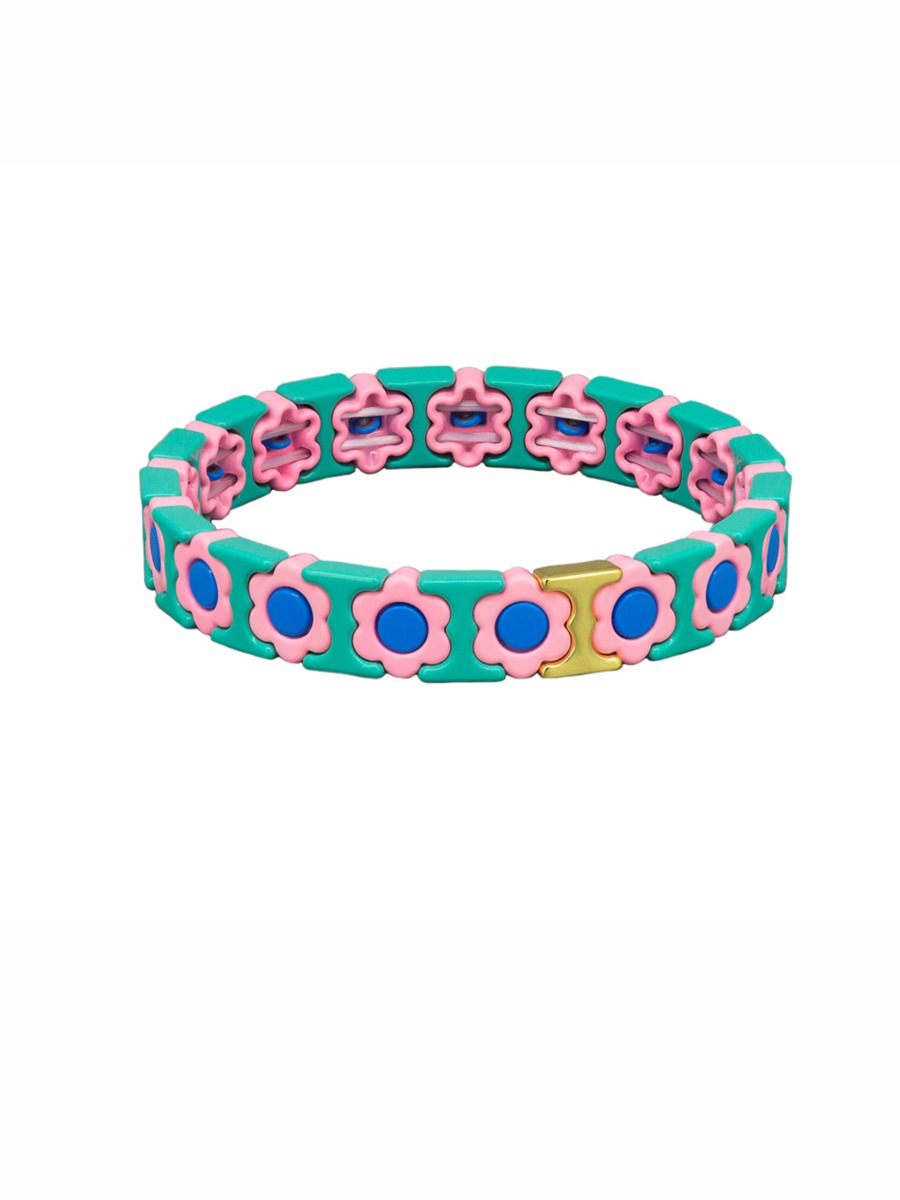 BJ2627 OCEAN DAISY TILE BRACELET