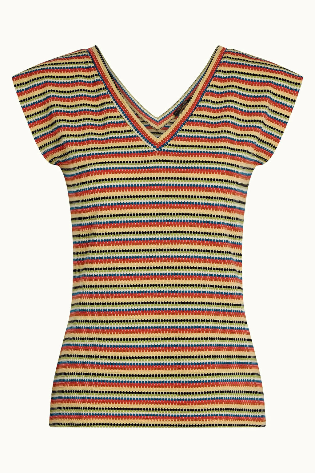 DOUBLE V TOP BEEBOP STRIPE - CUSTARD YELLOW - KING LOUIE