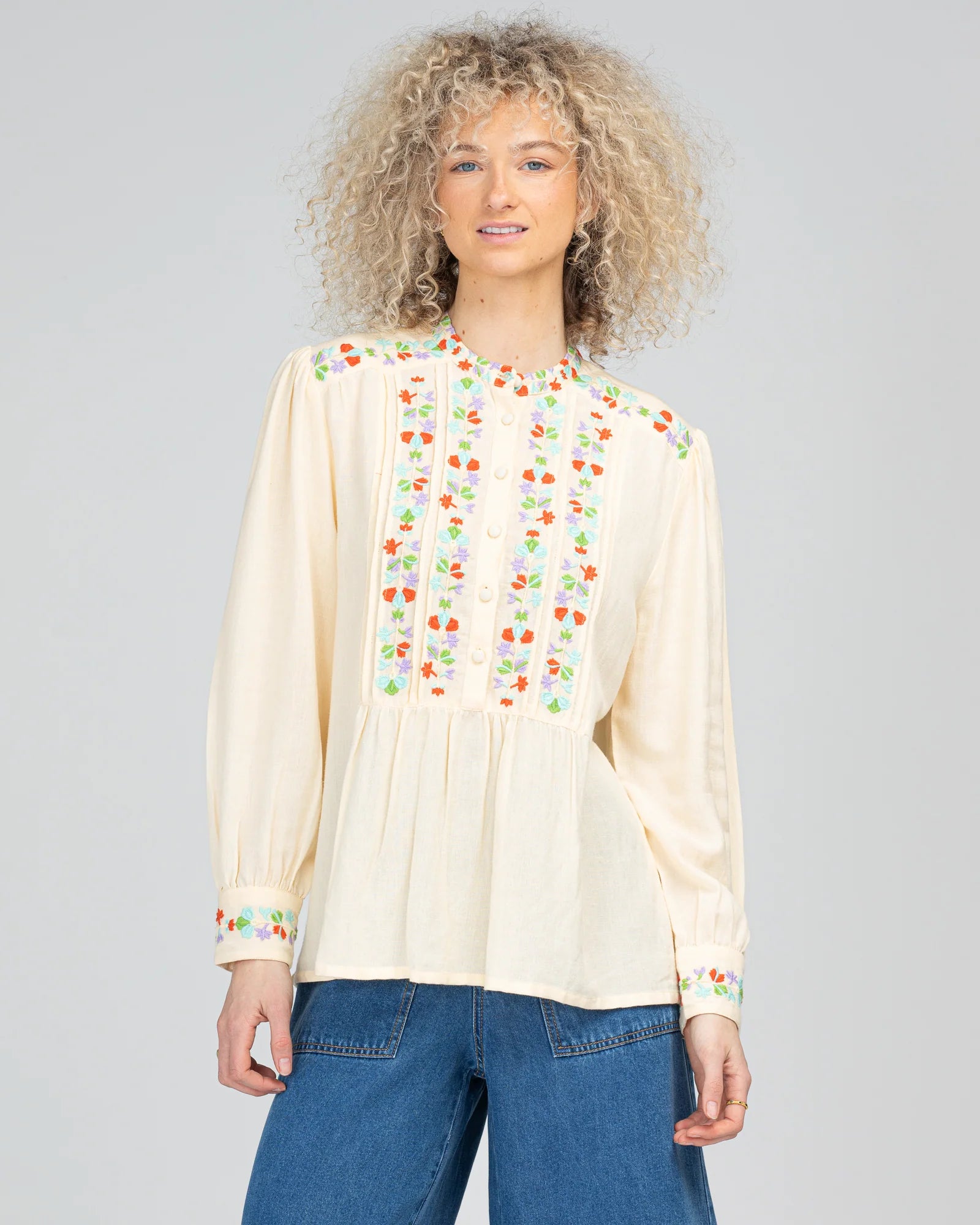 BOOM SHANKAR ROSEMARY TOP - CREAM