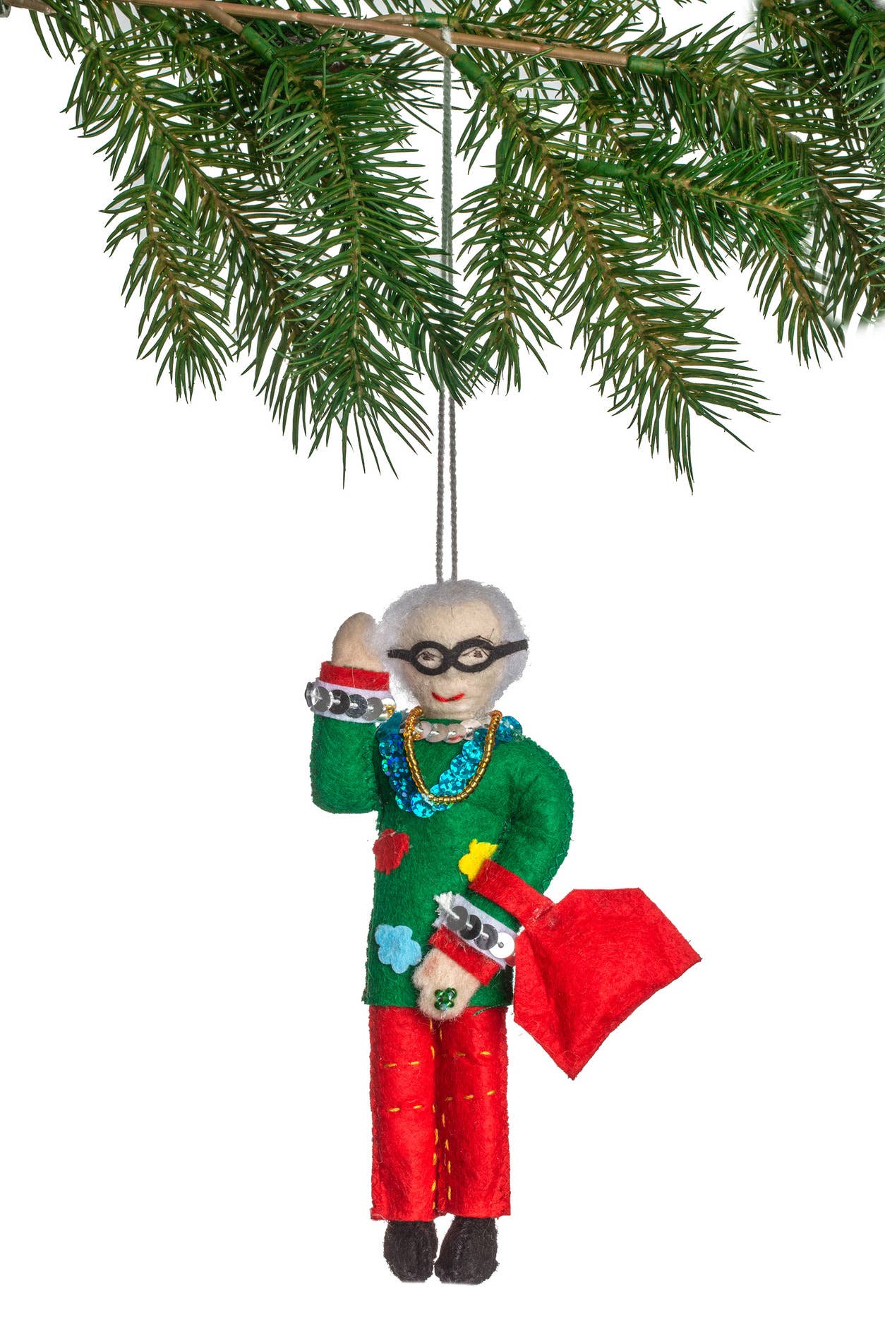Silk Road Bazaar - Iris Apfel Ornament - 2024 - XM25 - 01