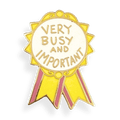 Jubly-Umph - Very Busy and Important Award Lapel Pin