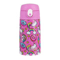 Oasis Stainless Steel Double Wall Insulated Kid's Drink Bottle w/ Sipper Straw 400ml (Unicorns)