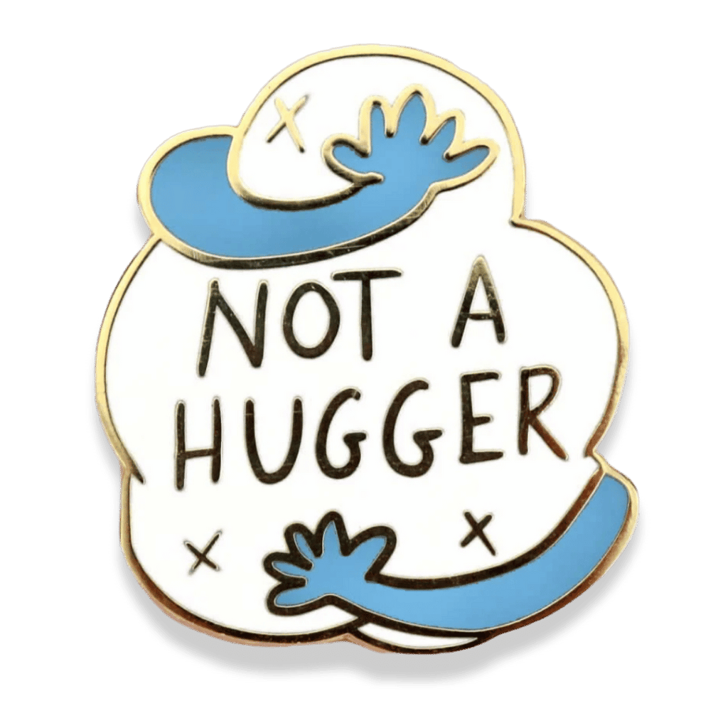 Jubly-Umph - Not a Hugger Lapel Pin