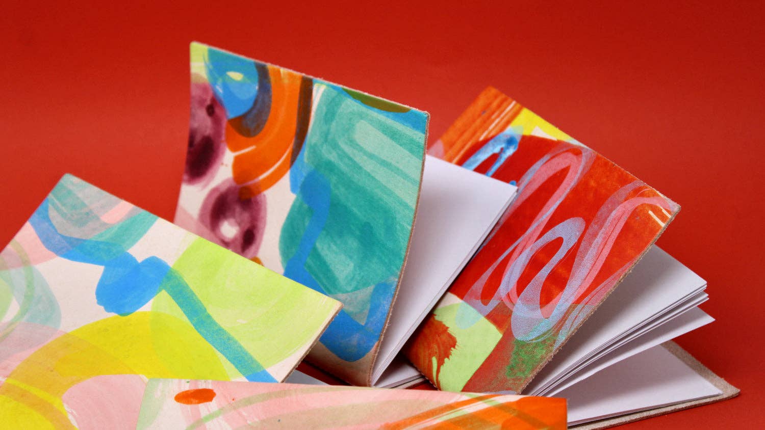 Ark Colour Design - Hand Painted A6 Sketchbook - Assorted Colours