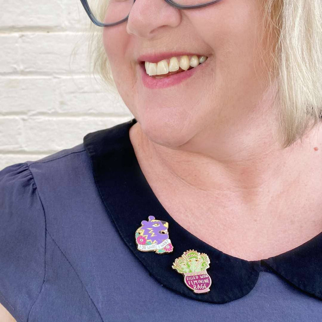 Jubly-Umph - Filled With Feminine Rage Lapel Pin