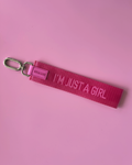 Classy Cards Creative - I'm Just a Girl Wristlet Keychain