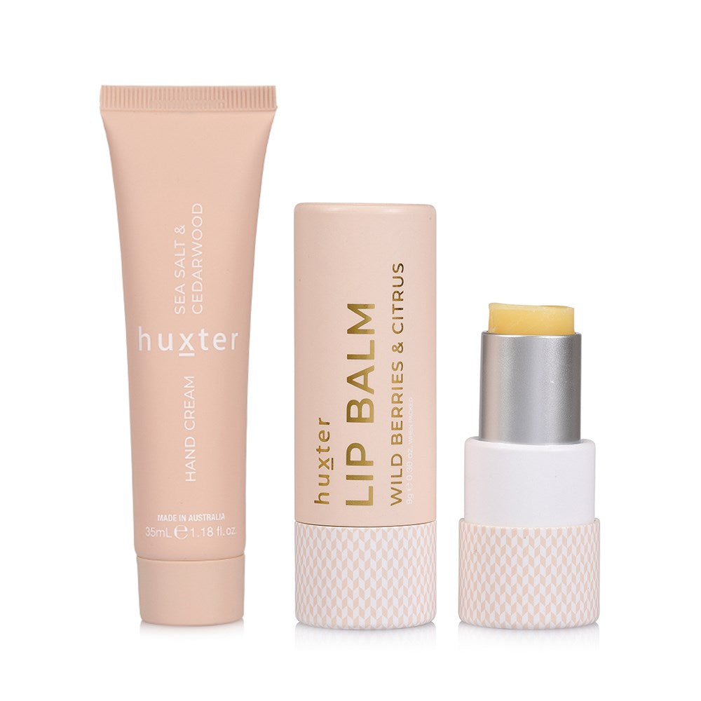 LIP & HAND CREAM DUO - NATURAL - SEA SALT & CEDARWOOD