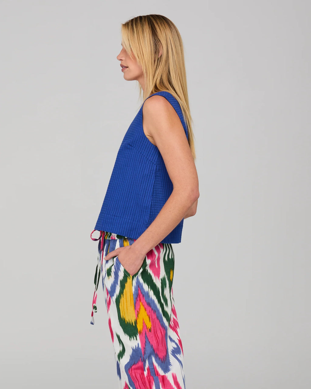 BOOM SHANKAR HARA TOP - BLU - SS26