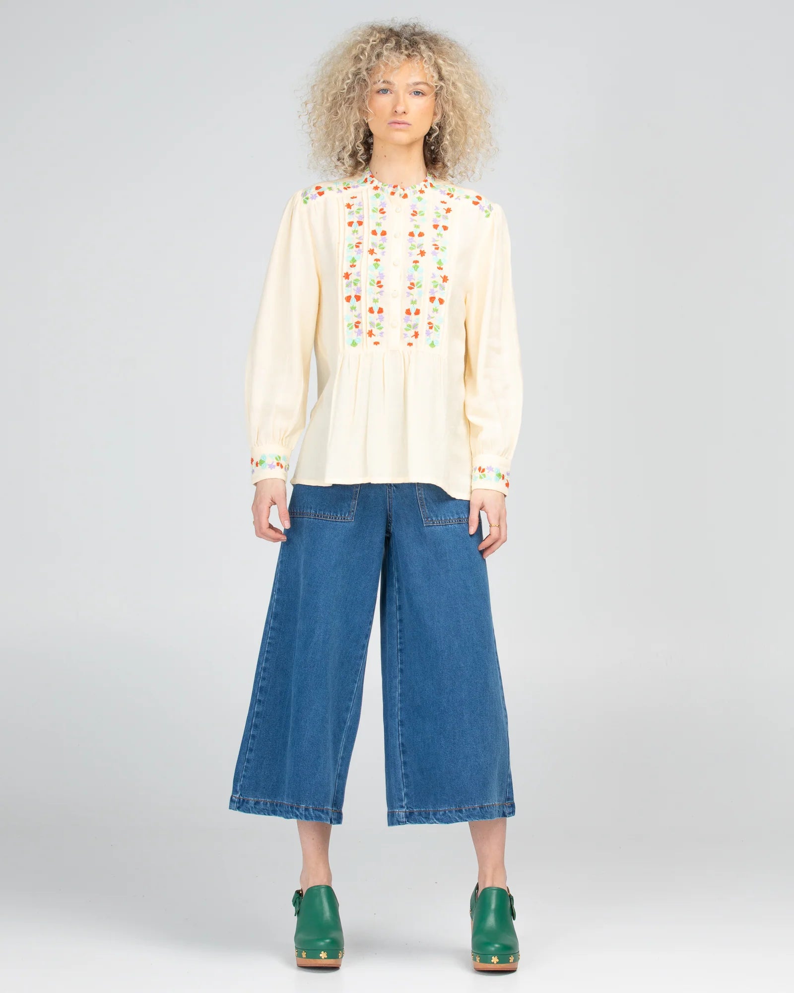 BOOM SHANKAR ROSEMARY TOP - CREAM