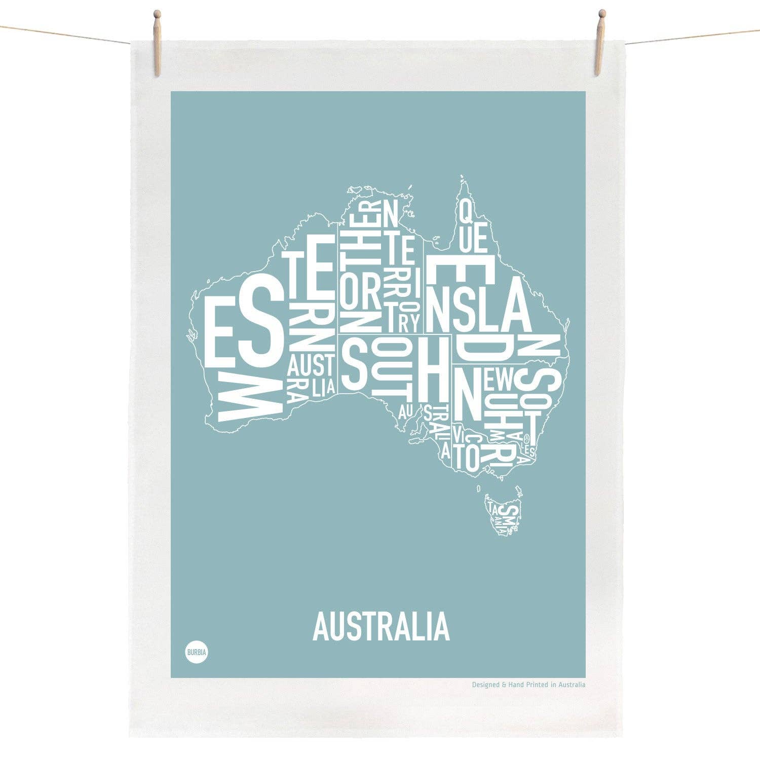 Burbia - Australia Tea Towel