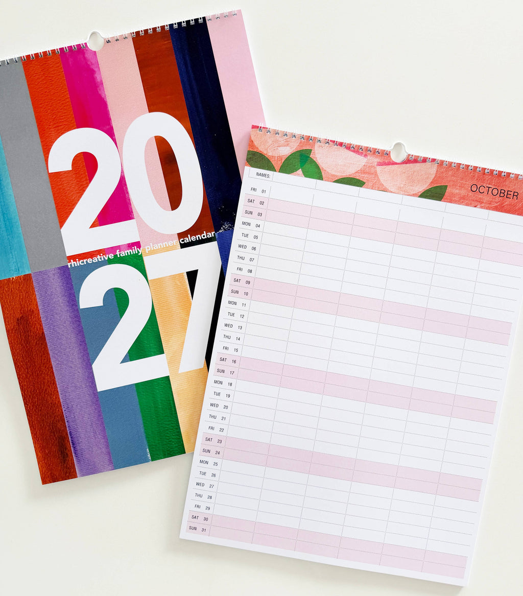 Rhicreative - 2027 Rhicreative Family Planner Calendar