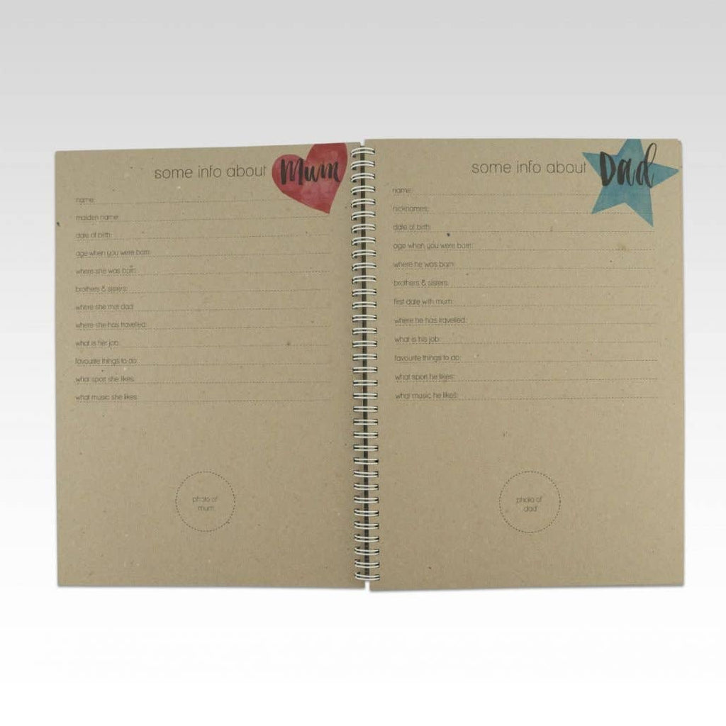 Rhicreative - 56-Page A4 Spiral Bound Baby Book for Kids