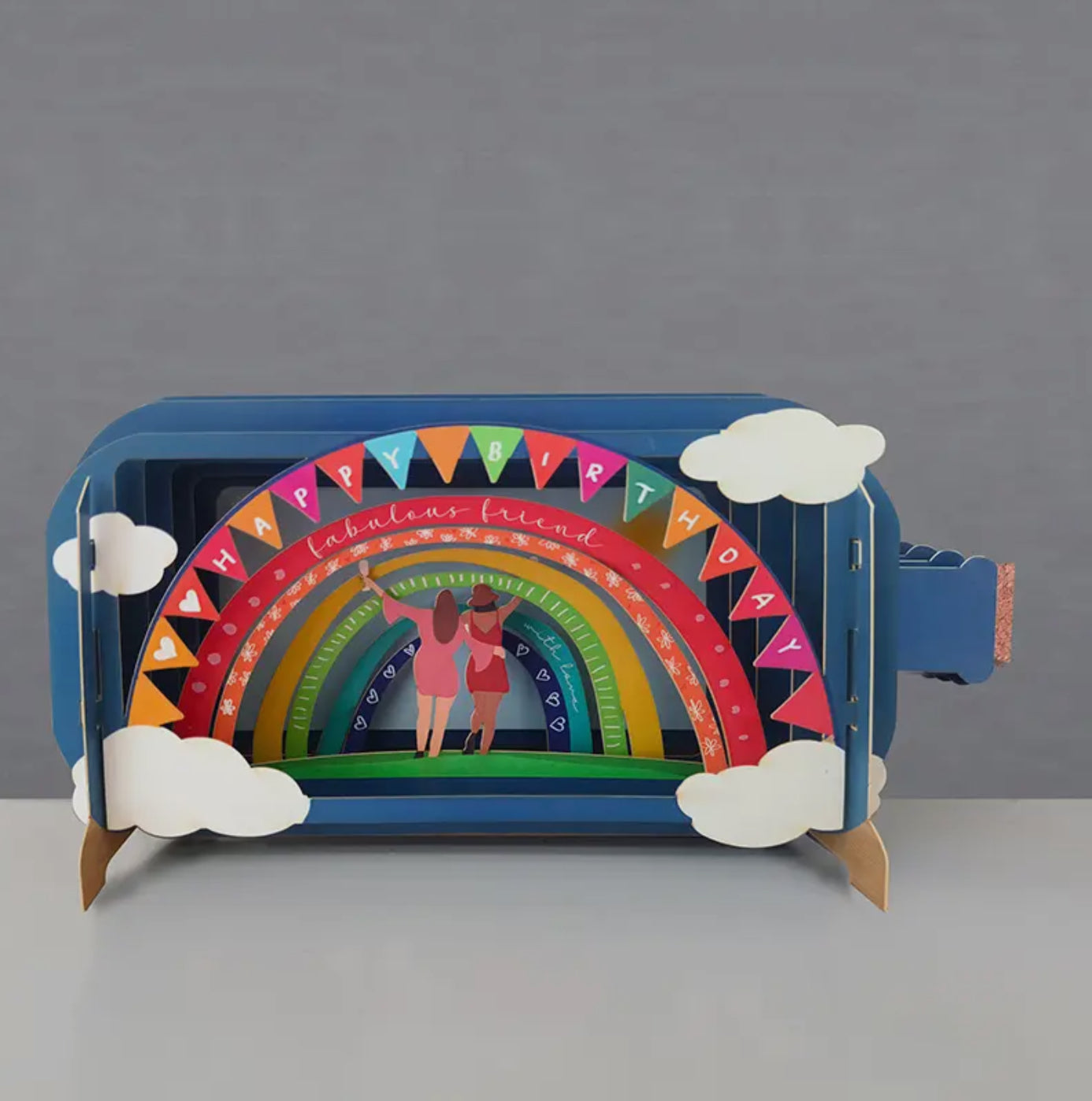 Alljoy Design - Message in a Bottle Pop Up Card - Happy Birthday