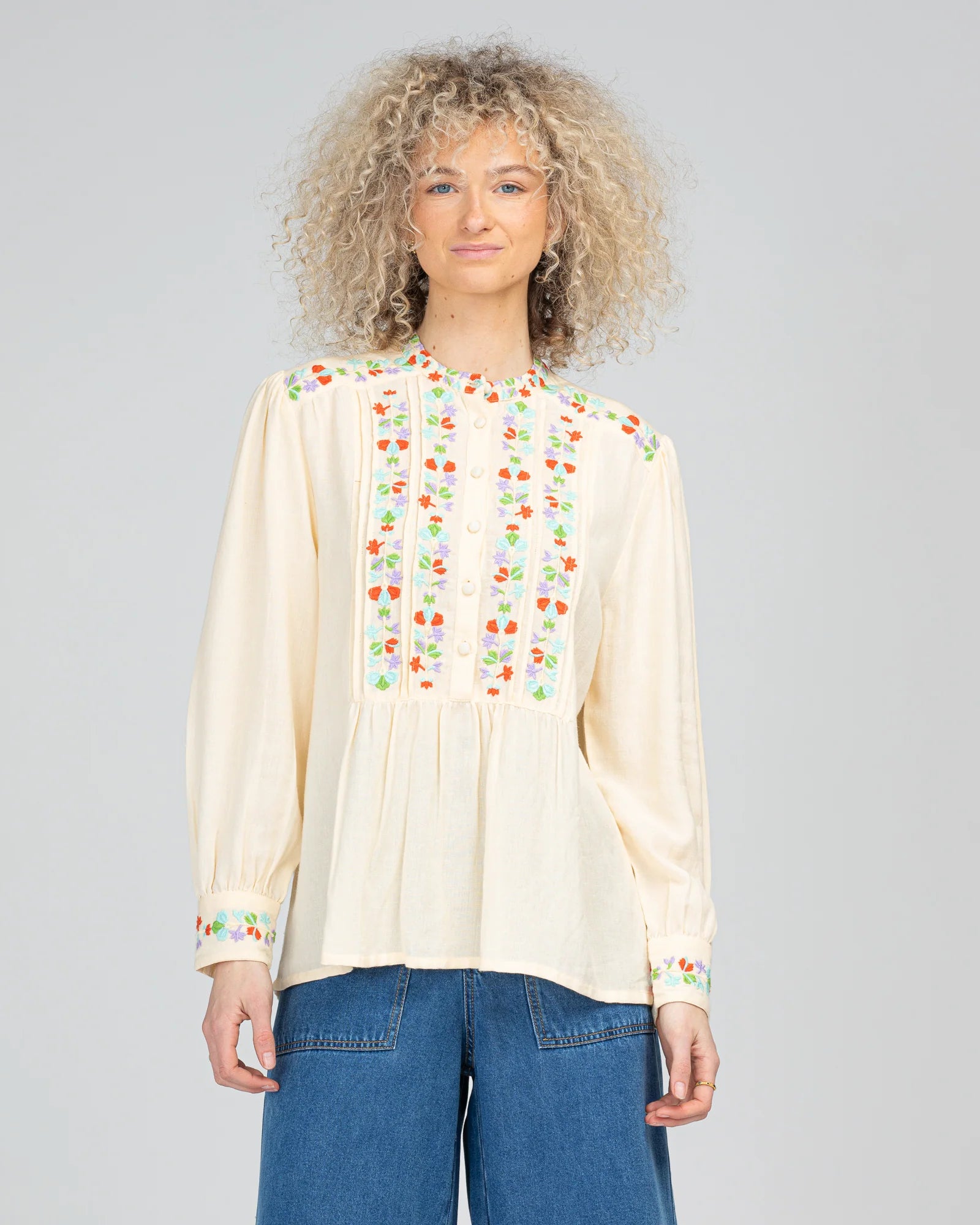 BOOM SHANKAR ROSEMARY TOP - CREAM