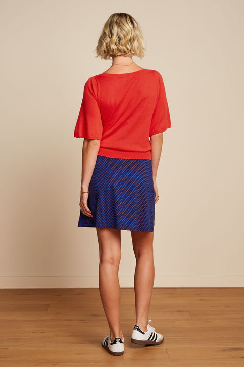 KING LOUIE - BORDER SKIRT DITTO - EVENING BLUE - SS25