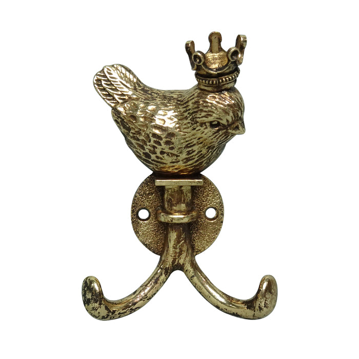 SCALES GOLD PEWTER CROWNED BIRD HOOK