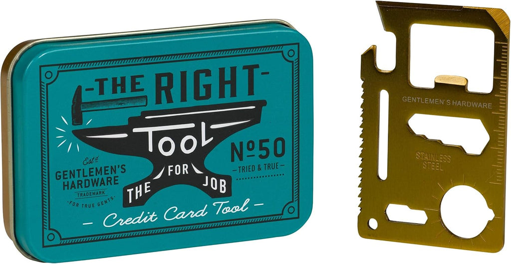 GENTLEMEN’S HARDWARE - THE RIGHT TOOL FOR THE JOB - CREDIT CARD TOOL