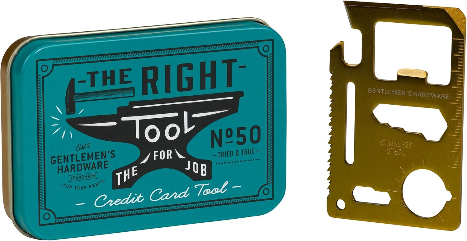 GENTLEMEN’S HARDWARE - THE RIGHT TOOL FOR THE JOB - CREDIT CARD TOOL