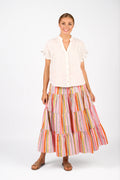 KNEWE - ADDISON TOP - WHITE CHECK