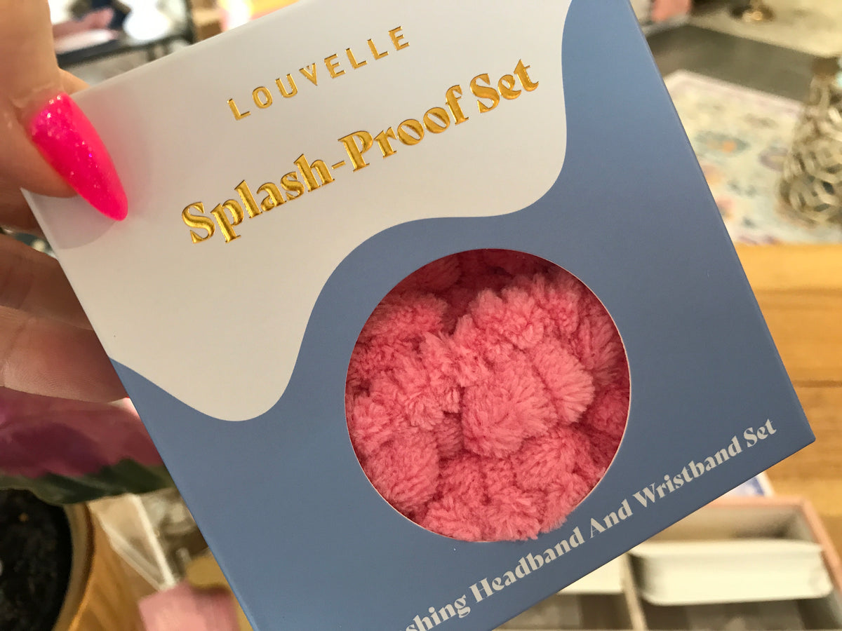 Splash Proof Cleansing Set in Pink