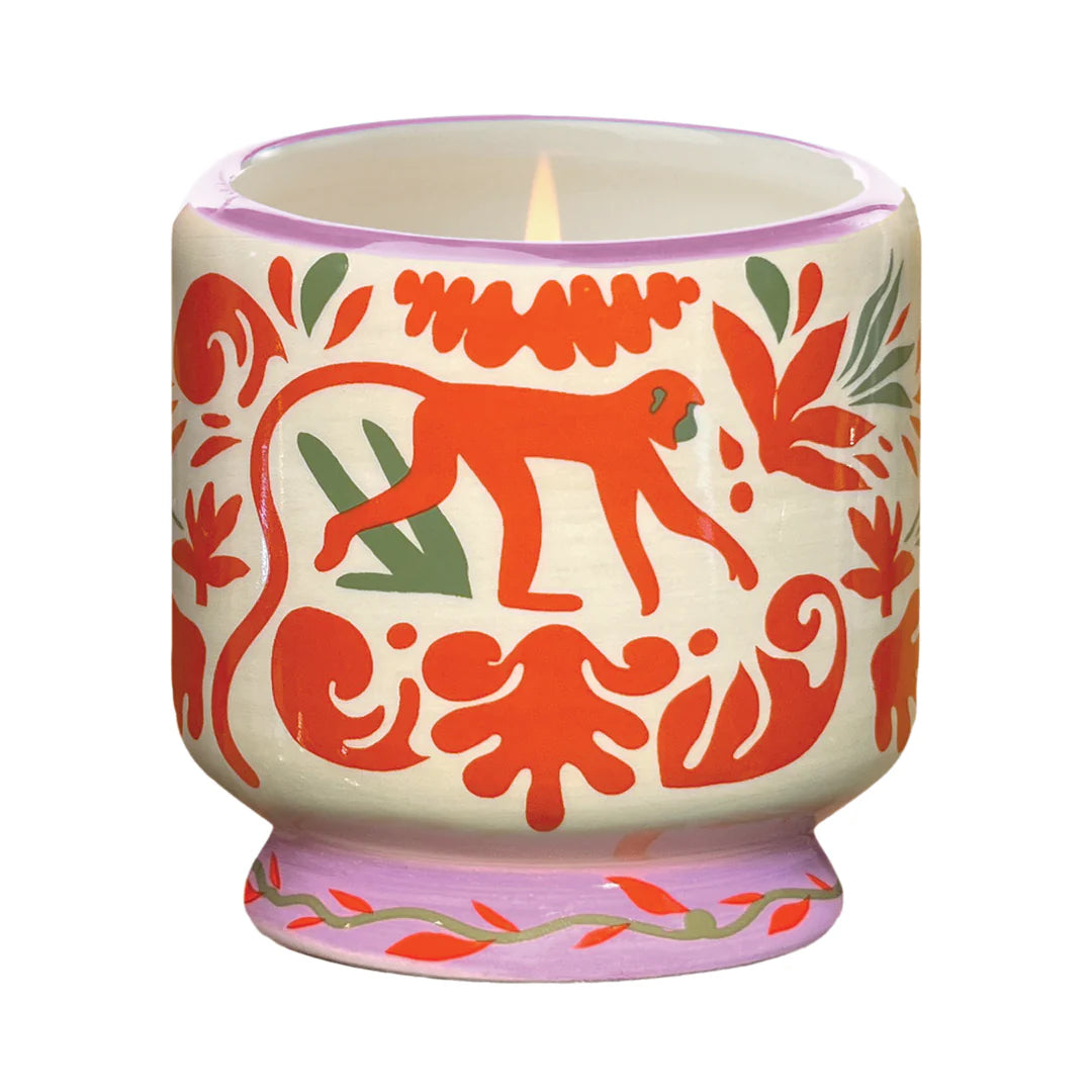 PADDYWAX: "Jungle" Ceramic Candle - Coconut & Amber Boxed