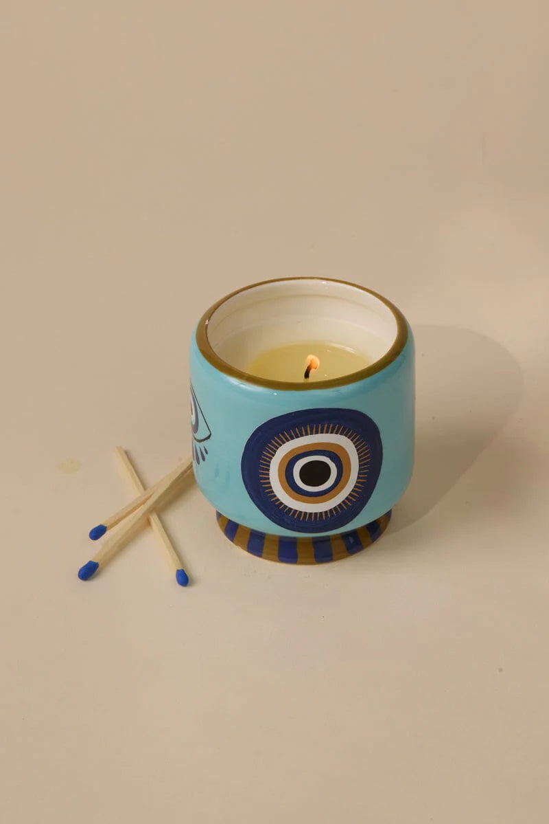 PADDYWAX: EYE CERAMIC CANDLE - Incense & Smoke