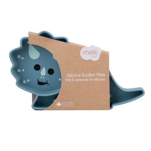 Melii Luxe Silicone Suction Plate (Dinosaur)