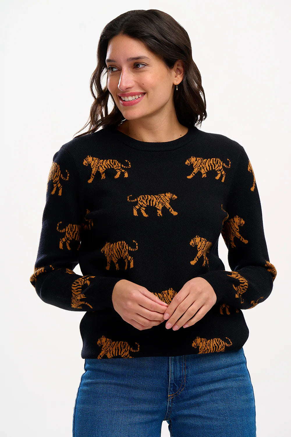 LIZZIE JUMPER BLACK TIGER - SUGARHILL BRIGHTON - AW25