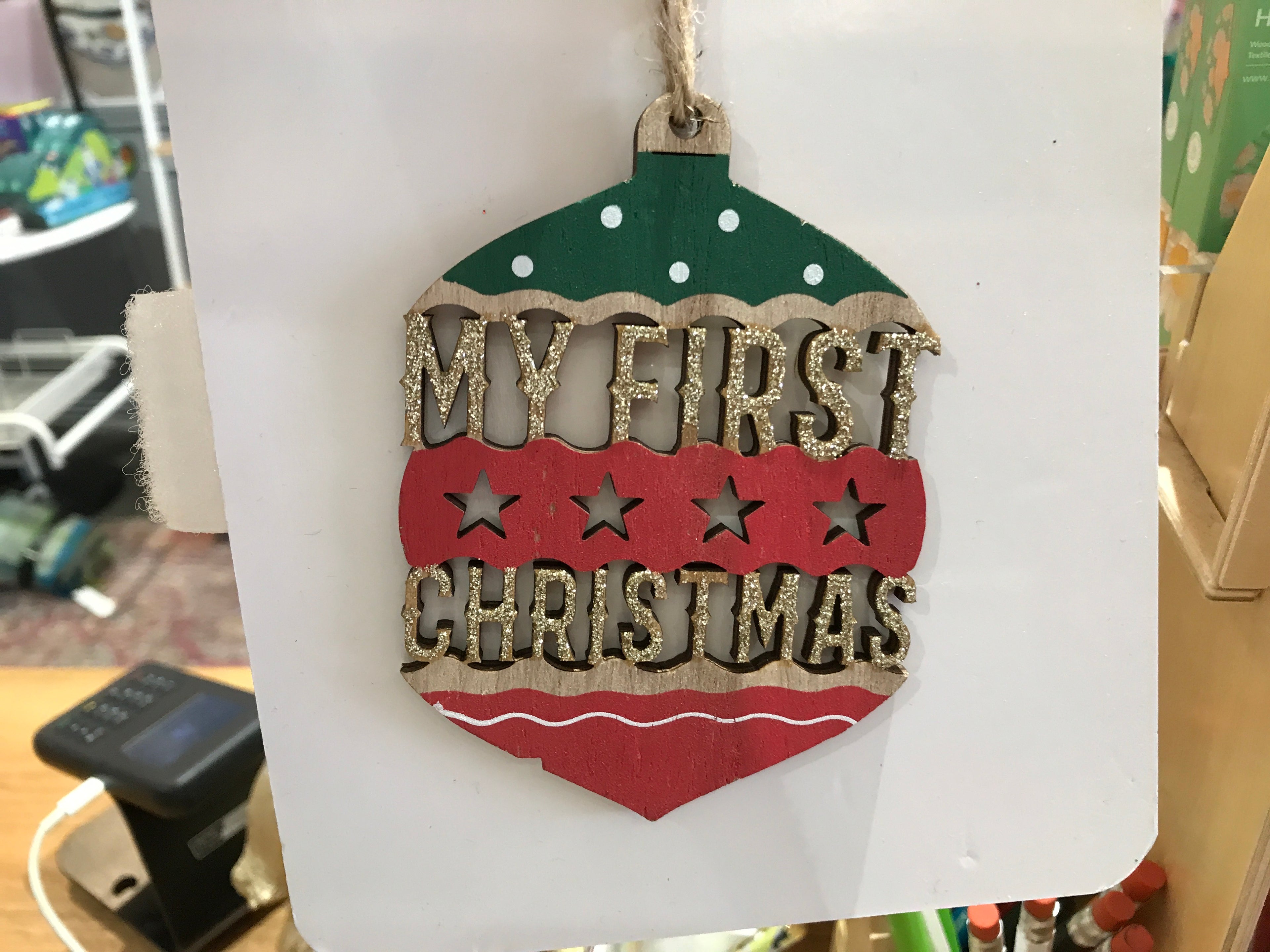 My first christmas- WOODEN CHRISTMAS BAULBLE - 2024 - XM25 - 05