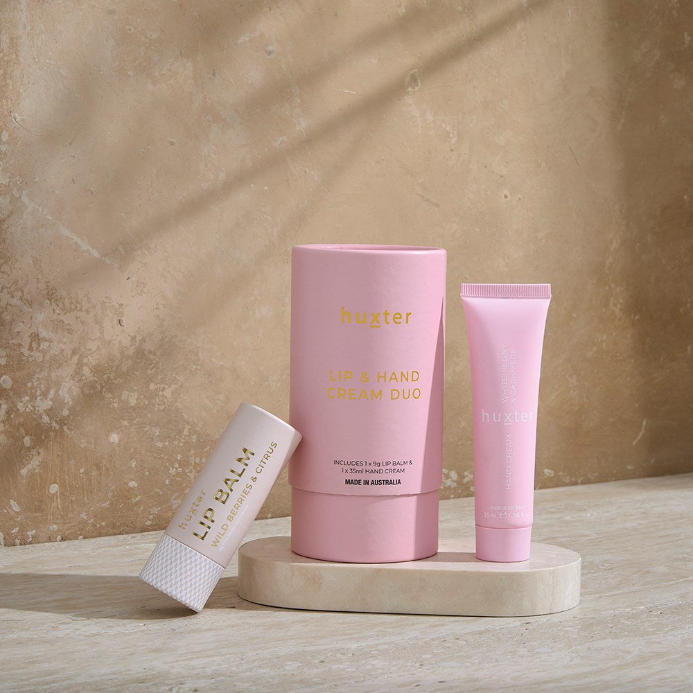LIP & HAND CREAM DUO - PINK - WHITE PEONY & CASHMERE