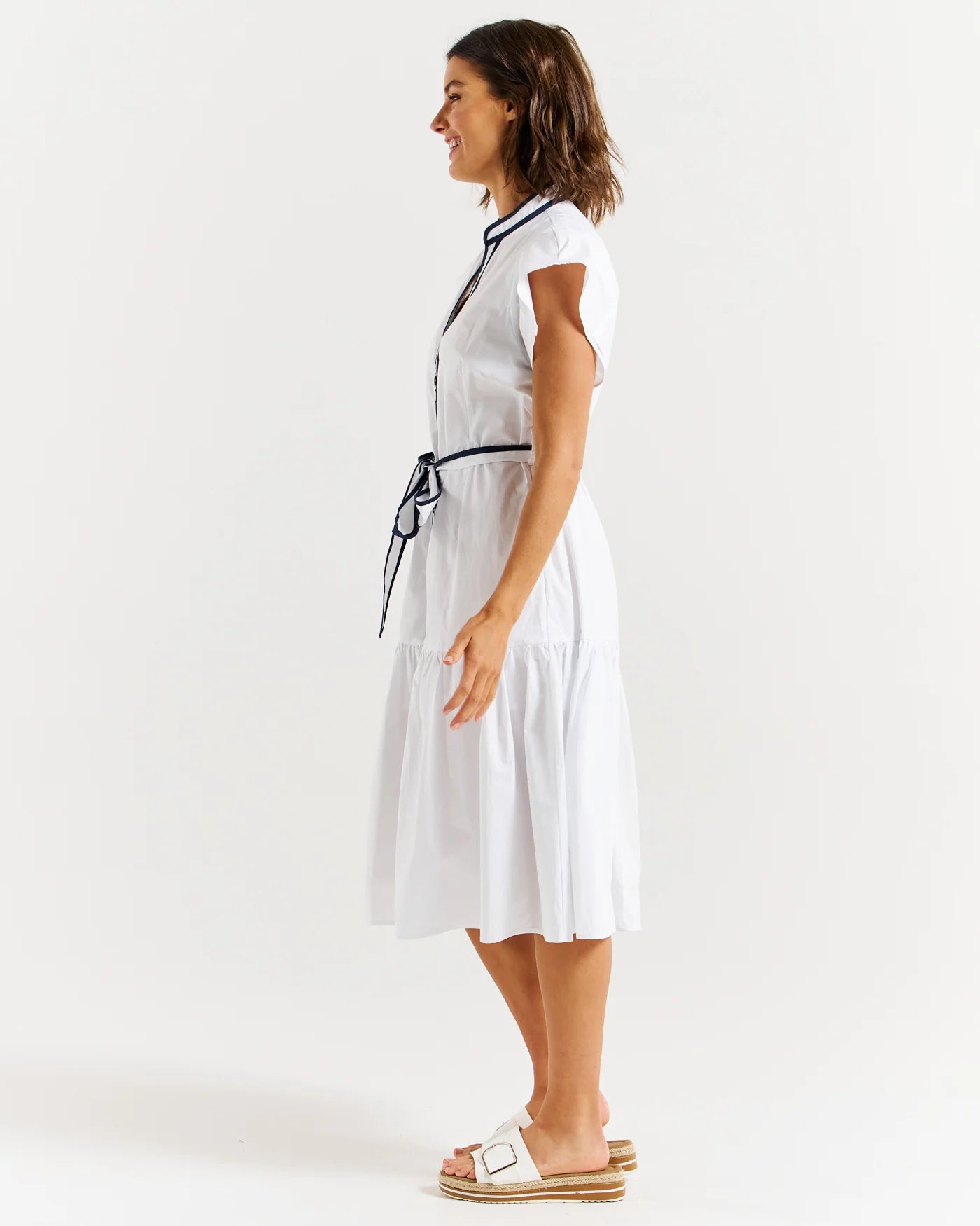BETTY BASICS - MARI DRESS WHITE - 0325-03