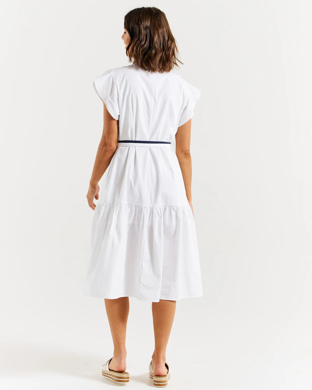 BETTY BASICS - MARI DRESS WHITE - 0325-03