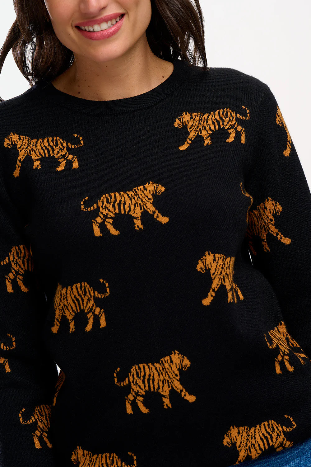 LIZZIE JUMPER BLACK TIGER - SUGARHILL BRIGHTON - AW25