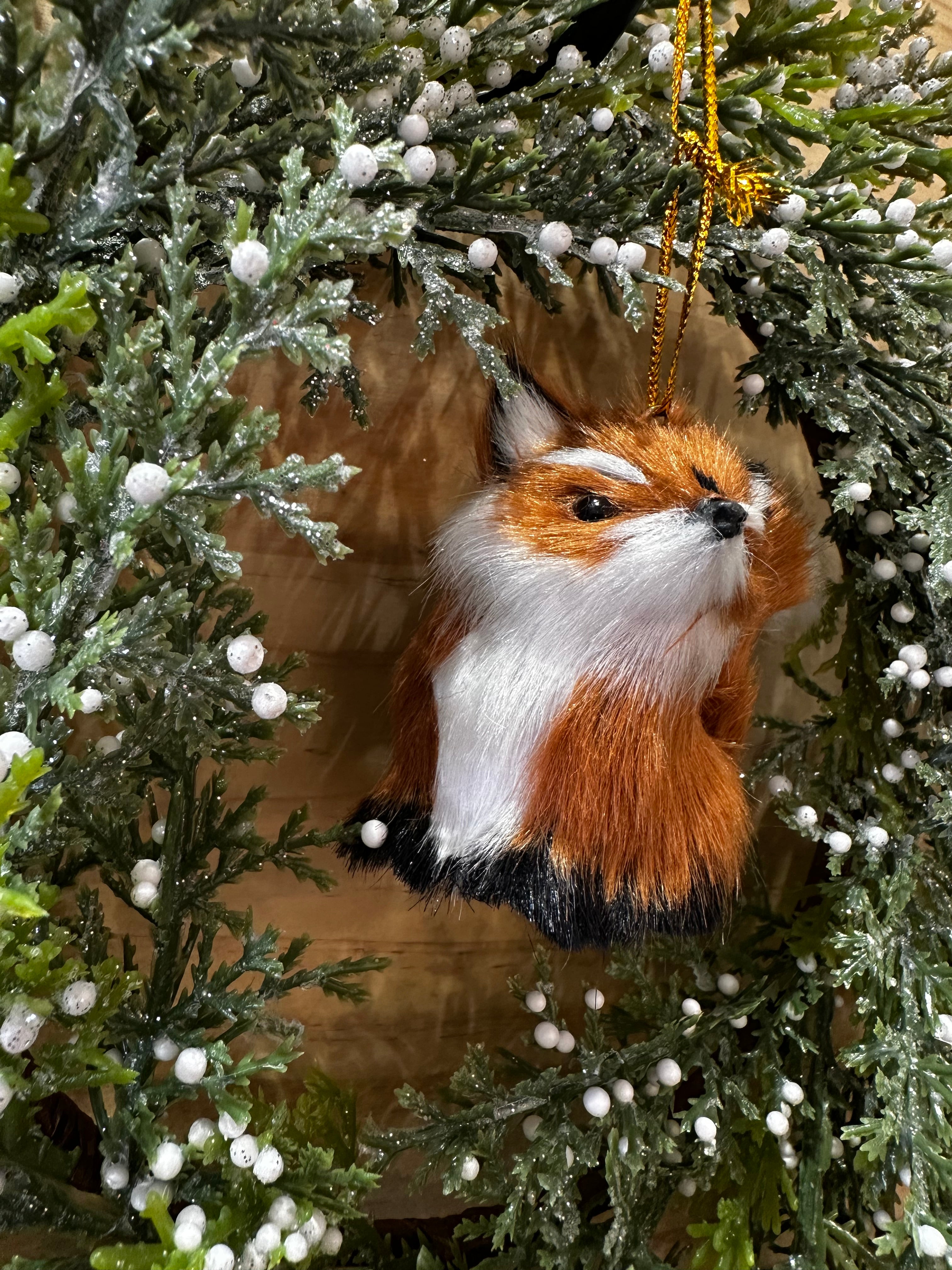 FOX HANGING ORNAMENT - RED 2-24