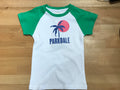 KIDS PARKDALE MELBOURNE RAGLAN T-SHIRT - WHITE/GREEN