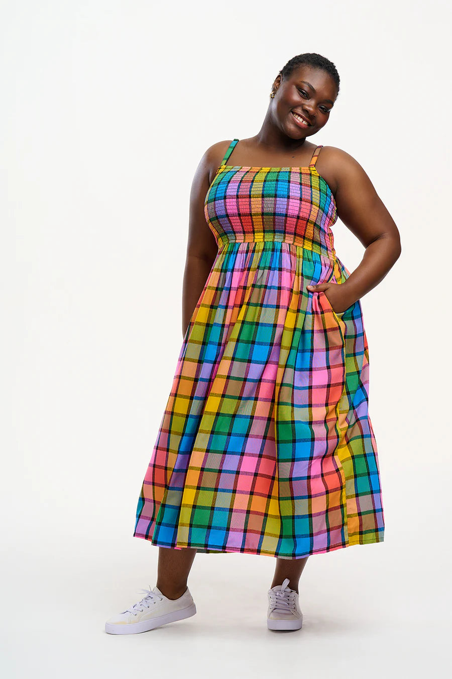 DENALI SHIRRED DRESS - SUGARHILL BRIGHTON - 0528-01