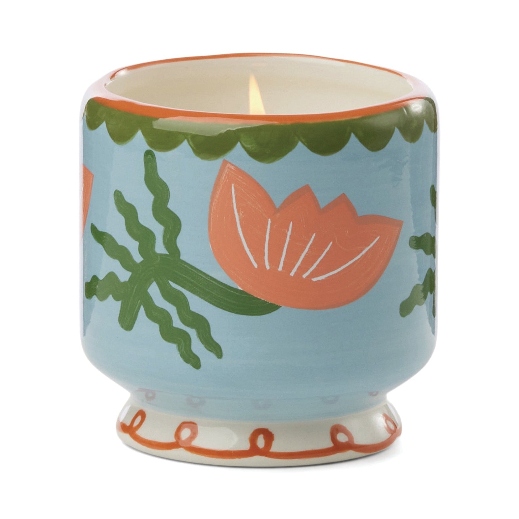 PADDYWAX: CACTUS FLOWER CERAMIC CANDLE - Coconut water, Aloe Vera & Bamboo Bo
