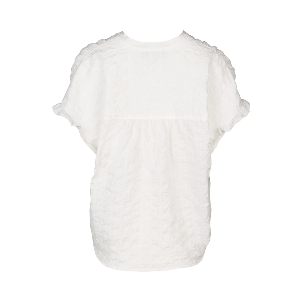 KNEWE - ADDISON TOP - WHITE CHECK