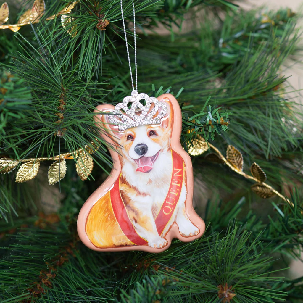 3D BAUBLE CORGI QUEEN SASH