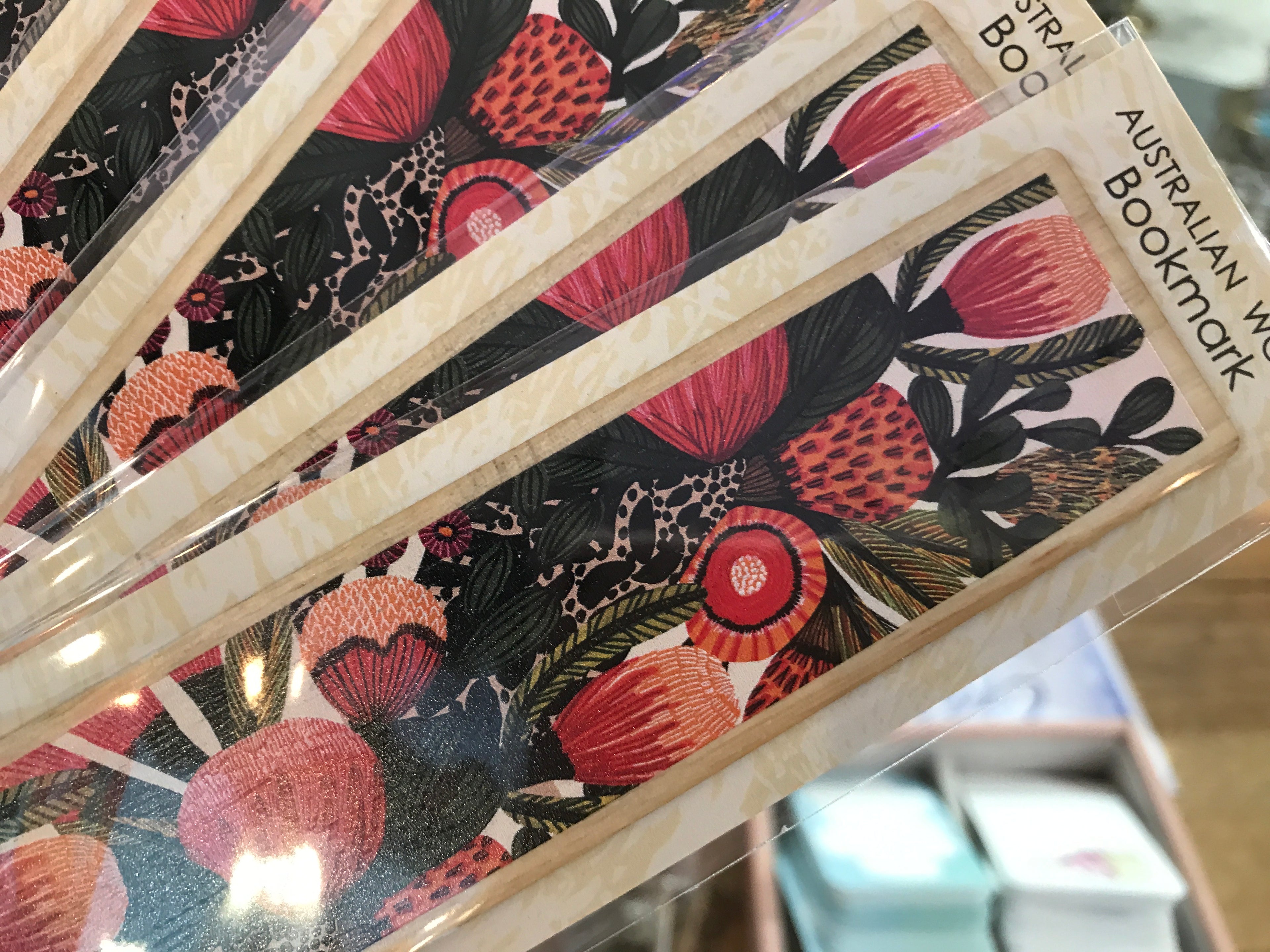 KK Wooden Bookmark - Banksias